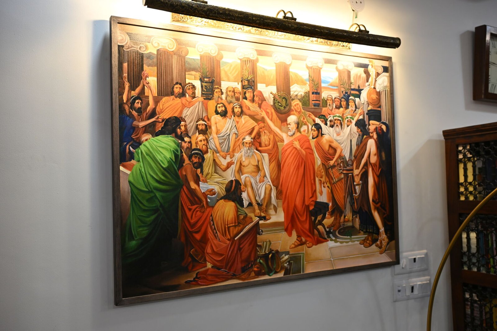 Painting of the trial of Socrates at the chambers